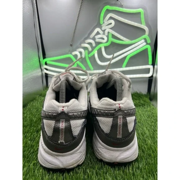 Nike Dart IV Running Shoes White Gray Red Womens Size 9.5 313801-162 - Picture 4 of 9